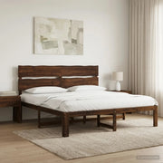 Letto matrimoniale con testiera ROSTOCK Marrone Scuro 3405497
