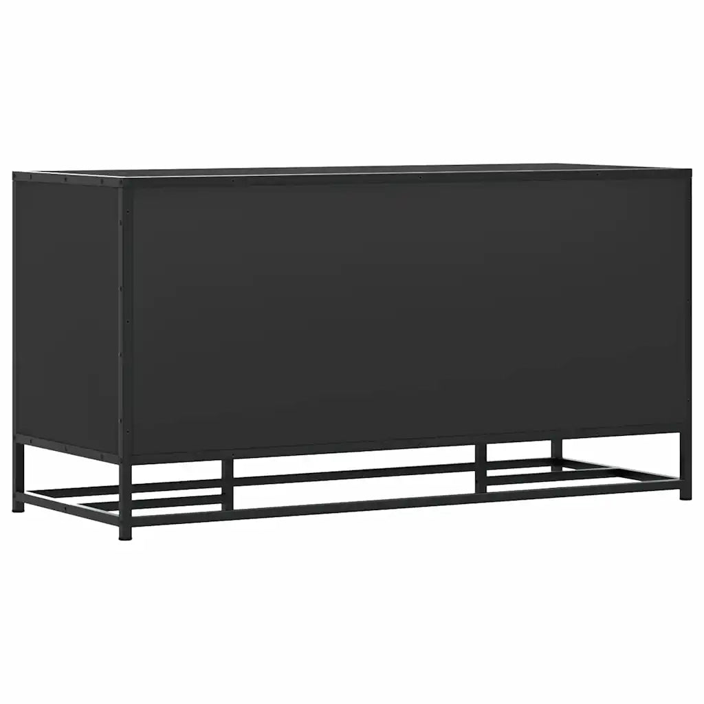 vidaXL Scarpiera Nera 100x40x53,5 cm in Truciolato e Metallo