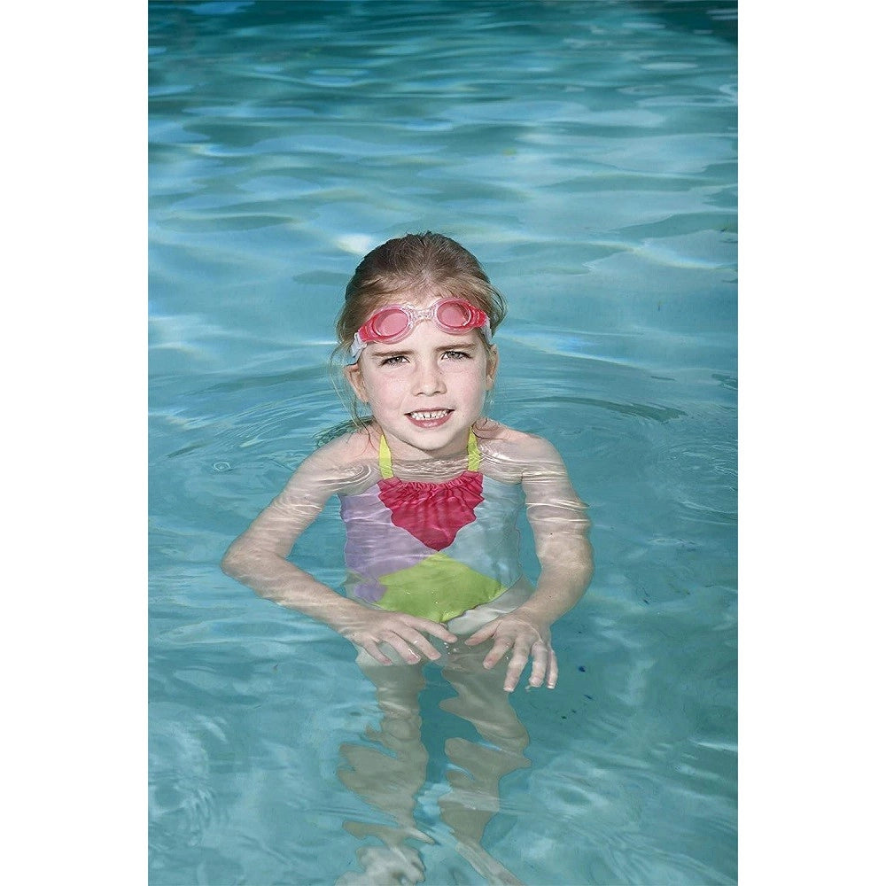 Trade Shop - Occhialini Da Nuoto Wave 3-6 Anni In Silicone Con Protezione Uv 3 Colori 21062 -