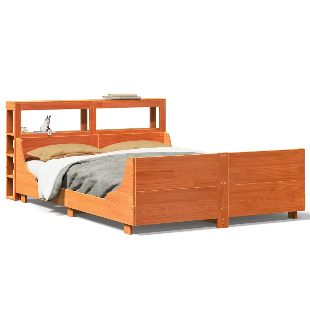 Letto senza Materasso Marrone Cera 120x200 cm in Legno di Pino 3306464
