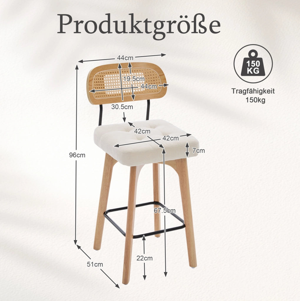 Sedia a dondolo con schienale alto ergonomico in velluto beige