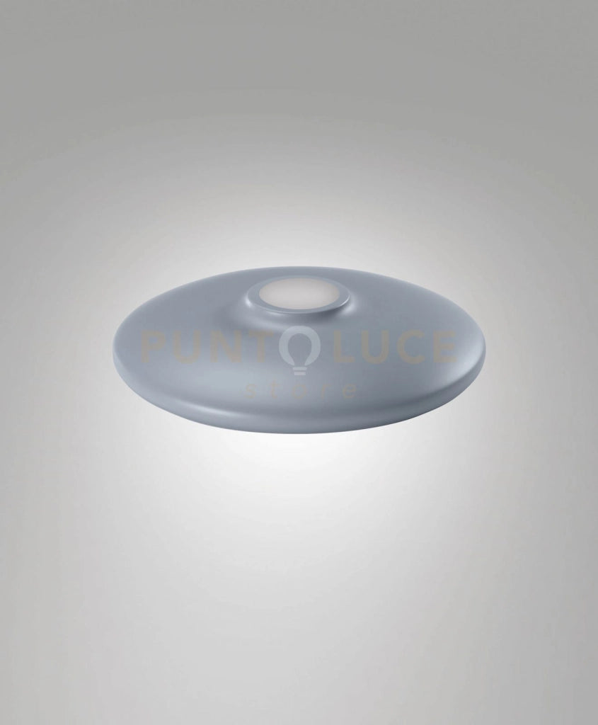 3804-58-374 DIFFUSORE/PARALUME IN METALLO BLU AVIO D.25CM H.4,5CM PER KIT LUCI 8W
