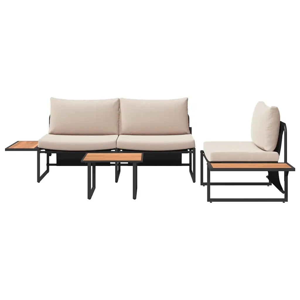 Set da Pranzo per Giardino 3 pcs Talpa Acciaio 3335893
