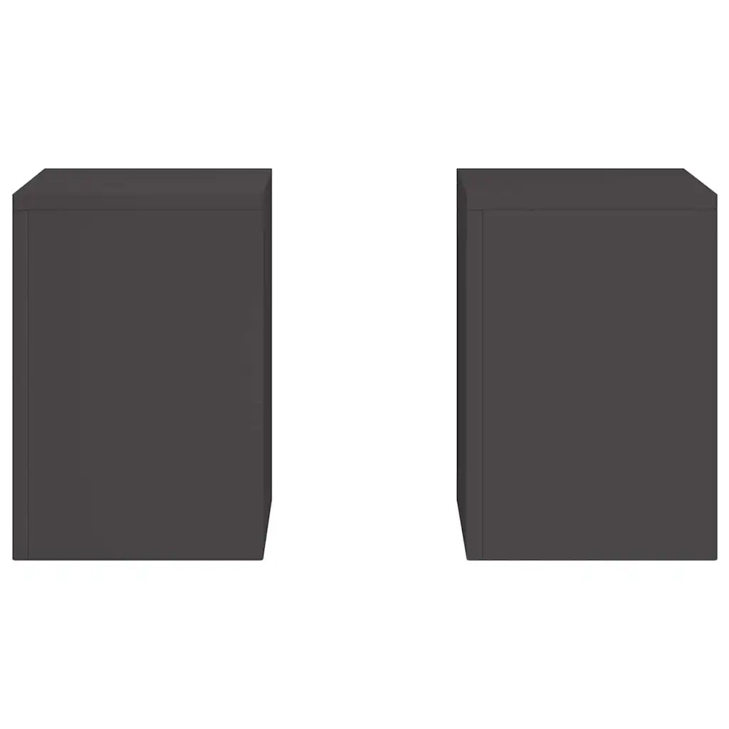 Supporto per piante 2 pcs Nero 24 x 24 x 35 cm Acciaio 865806