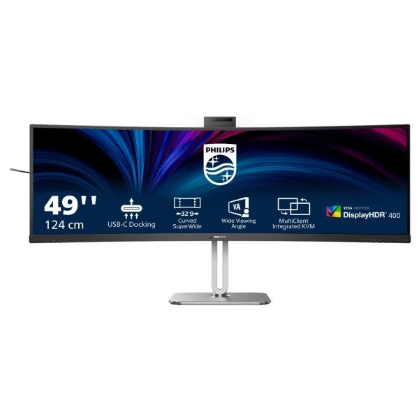 Philips serie 5000 49b2u5900ch/00 monitor pc 124 cm (48.8") 5120 x 1440 pixel dual qhd lcd nero