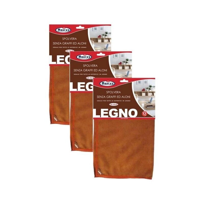 KIT SET 3 PZ MAURY'S PANNO PER LEGNO 35X45CM