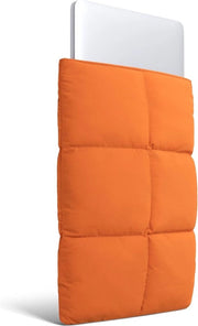 Portatile per Laptop 15 Pollici 16 Pollici, Borsa Portatile con Piumino, Cuscino, Arancione
