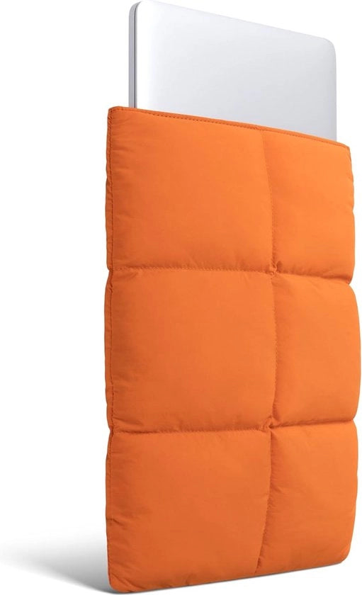 Portatile per Laptop 15 Pollici 16 Pollici, Borsa Portatile con Piumino, Cuscino, Arancione