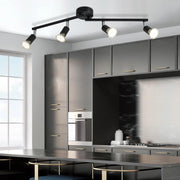 ZMH Faretto da soffitto 4 luci GU10 moderni orientabili per soggiorno camera letto