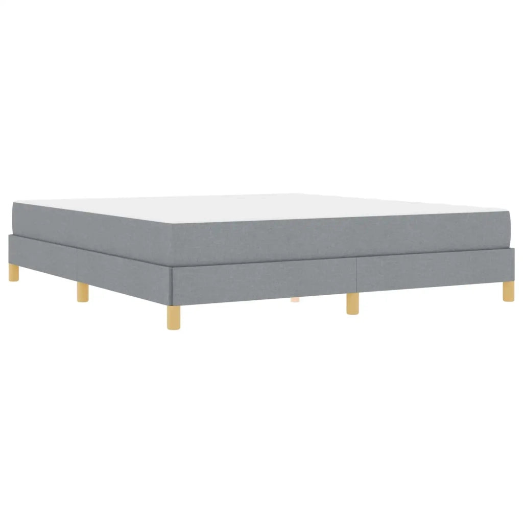 Letto a molle con materasso Grigio chiaro 180 x 200 cm Tessuto 3398584