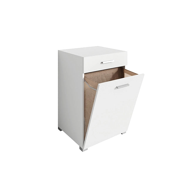 Vicco Armadietto da bagno con portabiancheria Bianco 50 x 78.5 cm