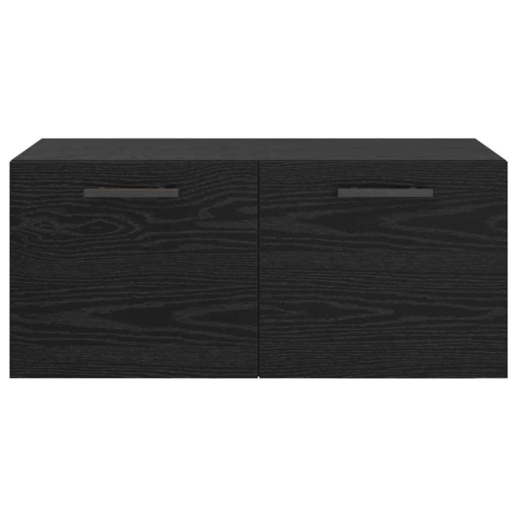 Armadietto a muro Rovere nero 80 x 36.5 x 35 cm 879560