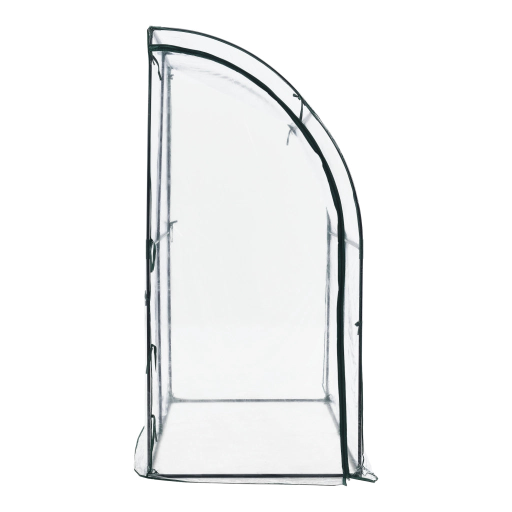Serra da Giardino Juta Copertura in PVC Trasparente 200x100x215 cm [en.casa]