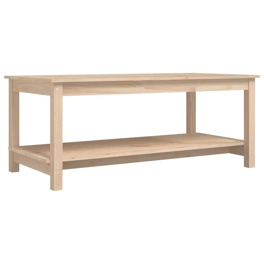 Tavolino da Salotto 110x55x45 cm Legno Massello di Pino cod mxl 16797