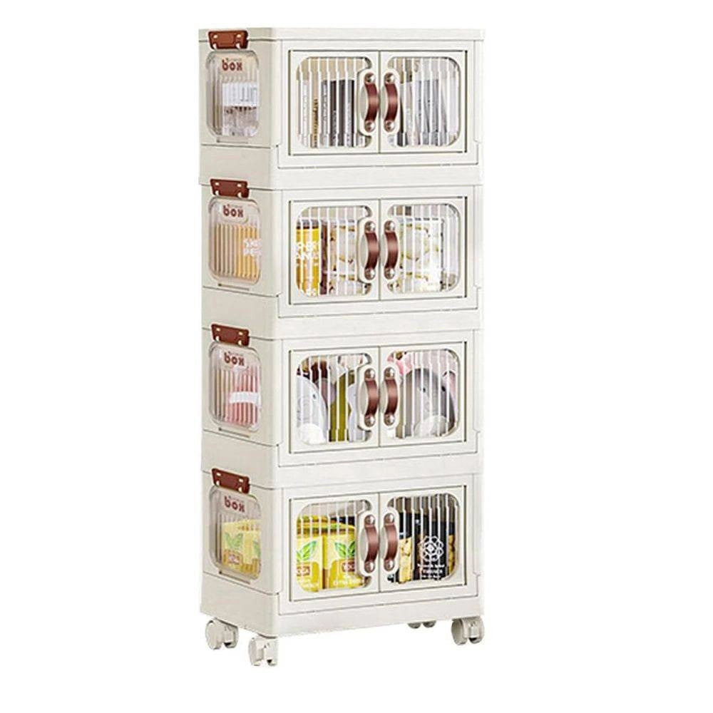 Trade Shop - Scatola Portaoggetti Contenitori Salva Spazio Quattro Strati Per Arredo Casa -