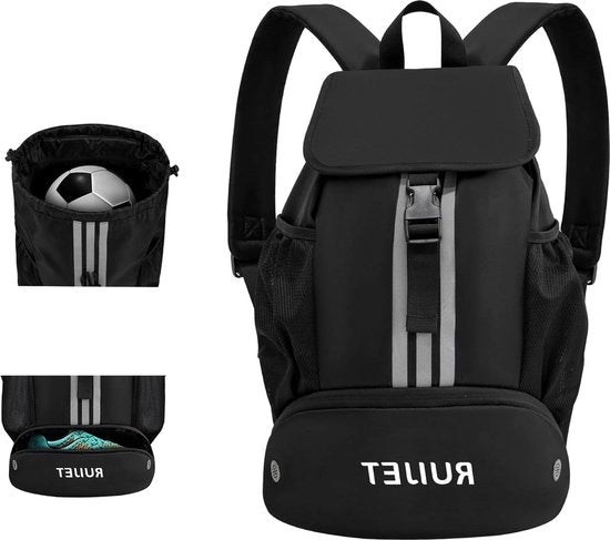 Tas da Palestra con Cavo di Trazione e Compartimento a Terra - Tuta da Nuoto Nera con Compartimento Idrico Tas da Sport
