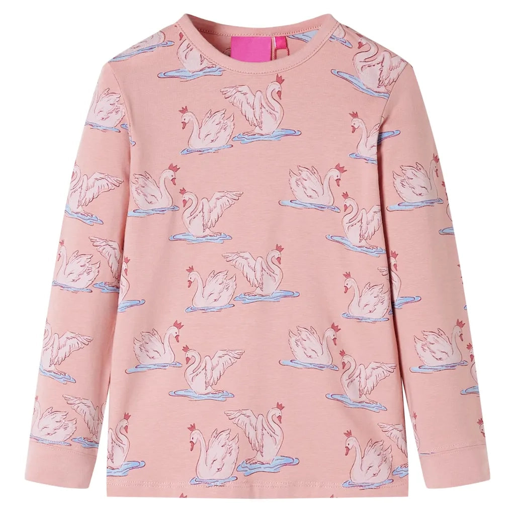 Pigiama da Bambina a Maniche Lunghe Rosa Chiaro 116 14226