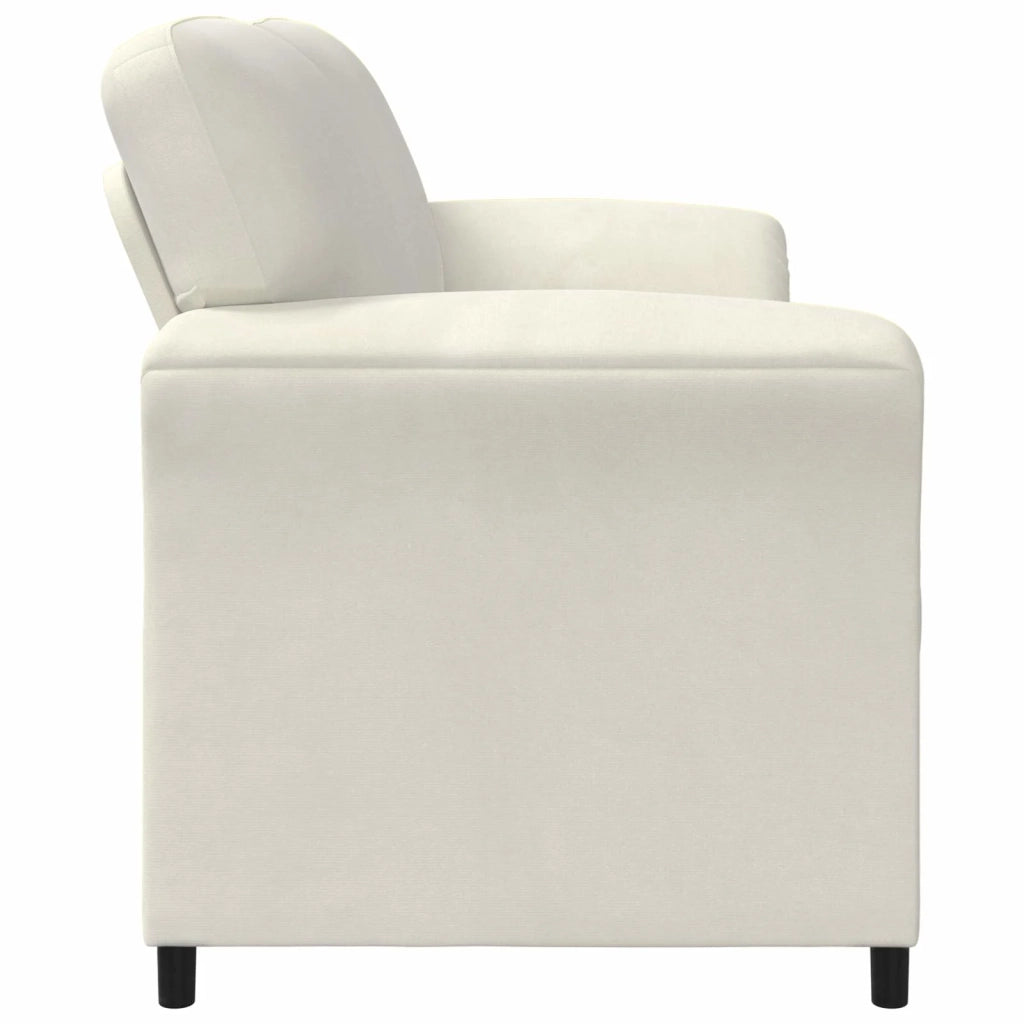 Divano a 2 Posti Crema 158 x 83 x 95 cm Velluto 42033961