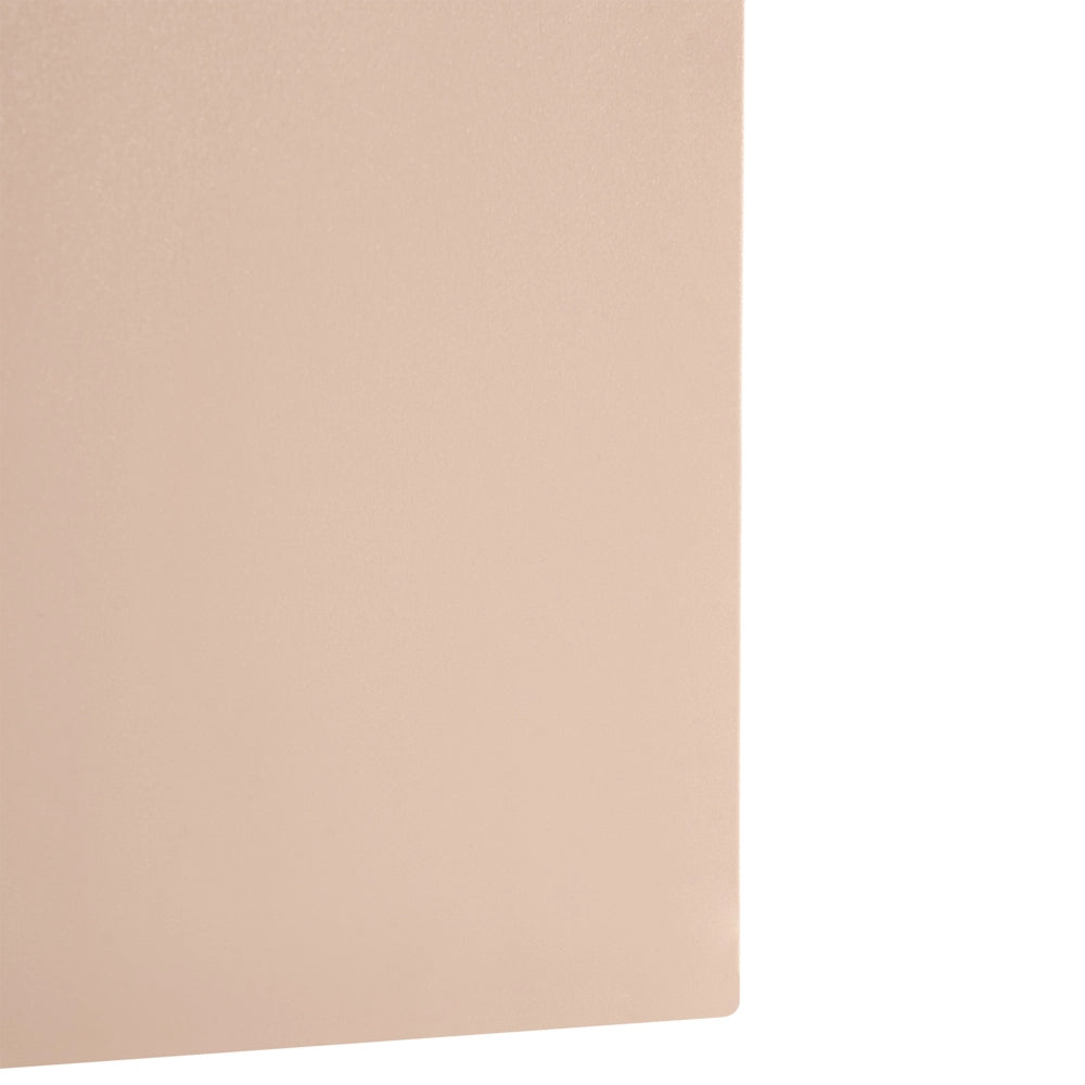 Set da 4 sgabelli da giardino in materiale sintetico beige sedute aggiuntive per patio poggiapiedi impilabili