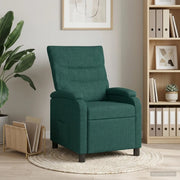 Divano Sedia-Poltrona reclinabile Verde Scuro Tessuto 444382