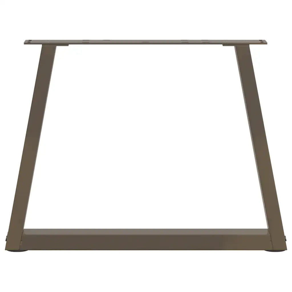 Gambe per Tavolino da CaffÃ¨ a Forma di V 2 pz Acciaio Naturale 60x(42-43,3) cm Acciaio
