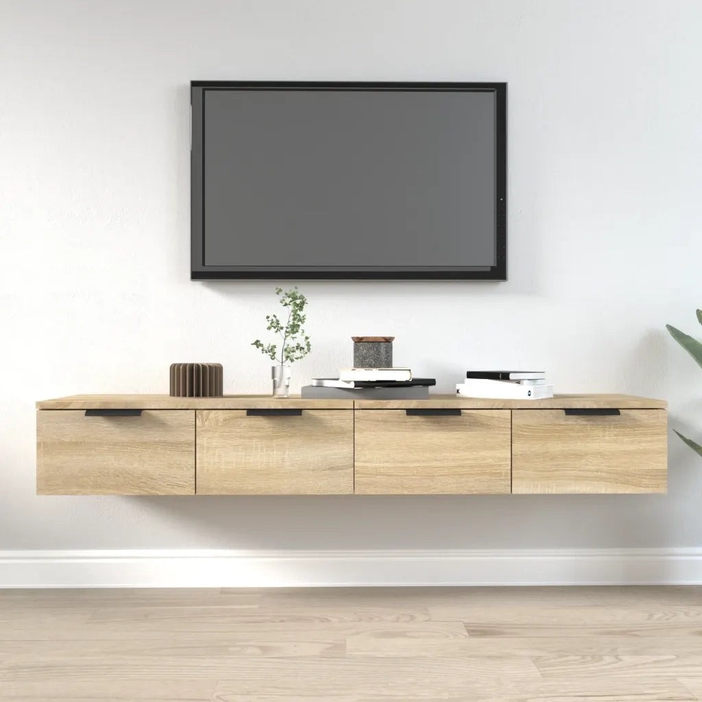 Armadietto a Muro | Mobili Pensili 2 pz Rovere Sonoma 68x30x20 cm Legno Multistrato
