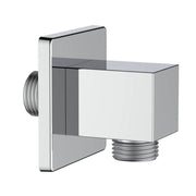 Presa acqua quadrata realizzata in ottone finitura cromata