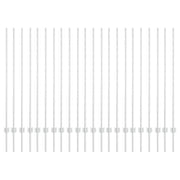 Palo della recinzione 22 pz Argento 180 cm Acciaio CFW6421148