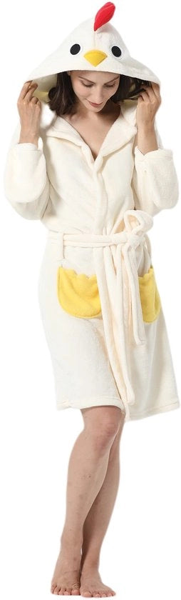 Pantaloni da Notte con Cappuccio per Animali Domestici Cartoon a Fiamma Flanello