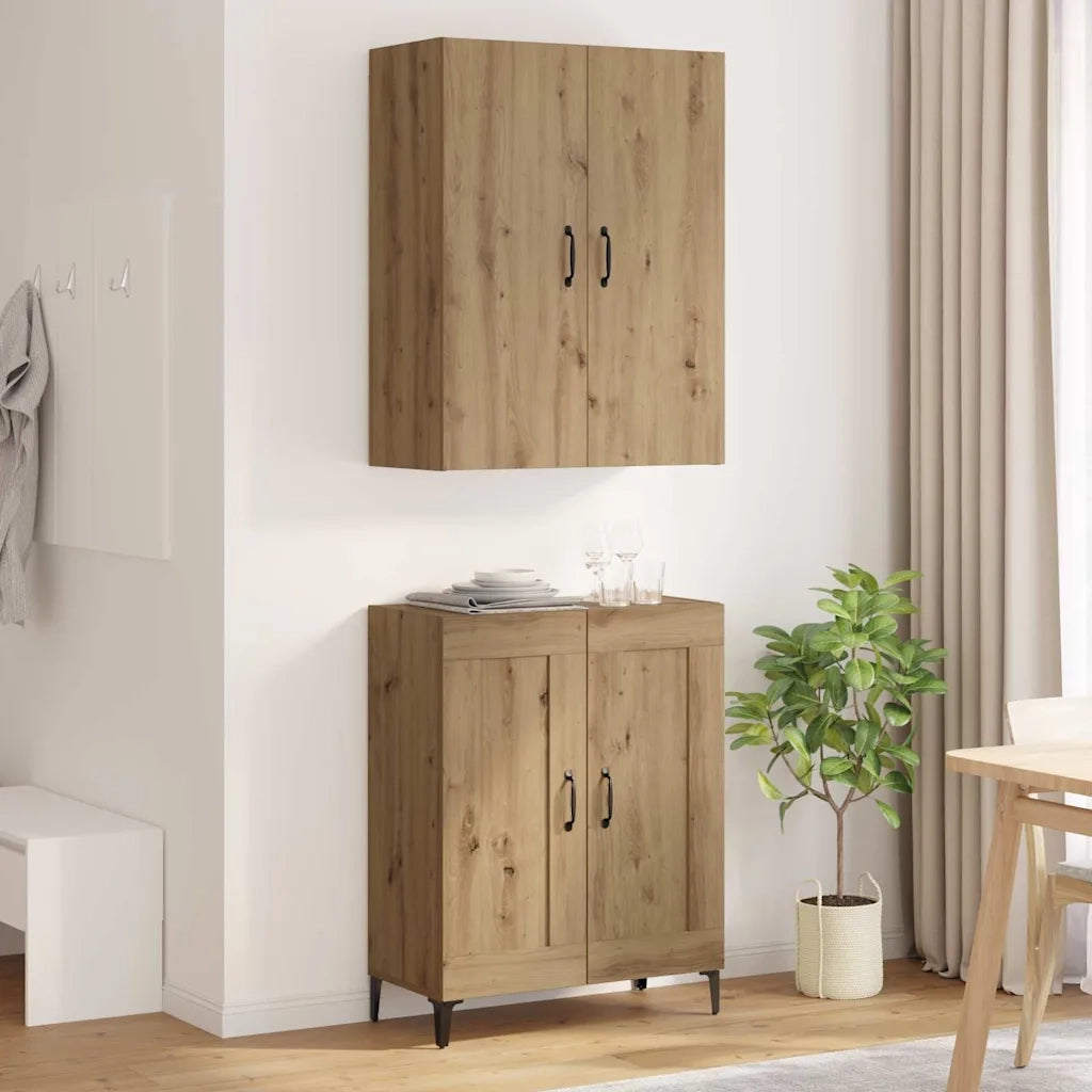 Credenza | Madia | Buffet da pranzo | Armadio da pranzo Rovere artigianale 69,5 x 34 x 180 cm
