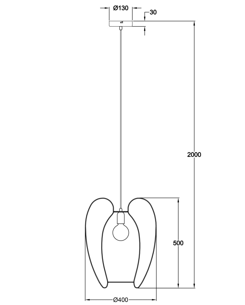 Lampada a sospensione Camp dal design industriale moderno, struttura in metallo, colore Nero, attacco E27, ideale per illuminazione d'interni.