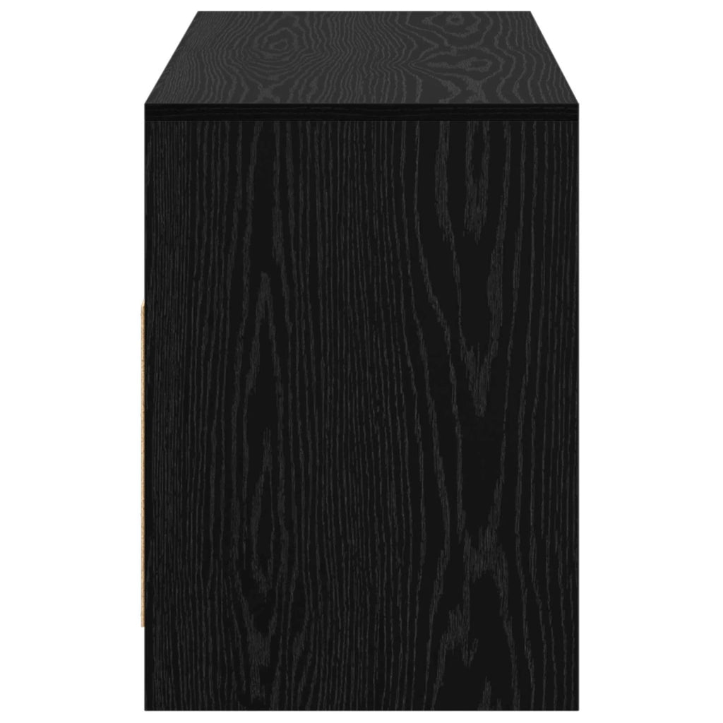 Mobile TV 102 x 37,5 x 52,5 cm Rovere Nero Legno ingegnerizzato 8017360