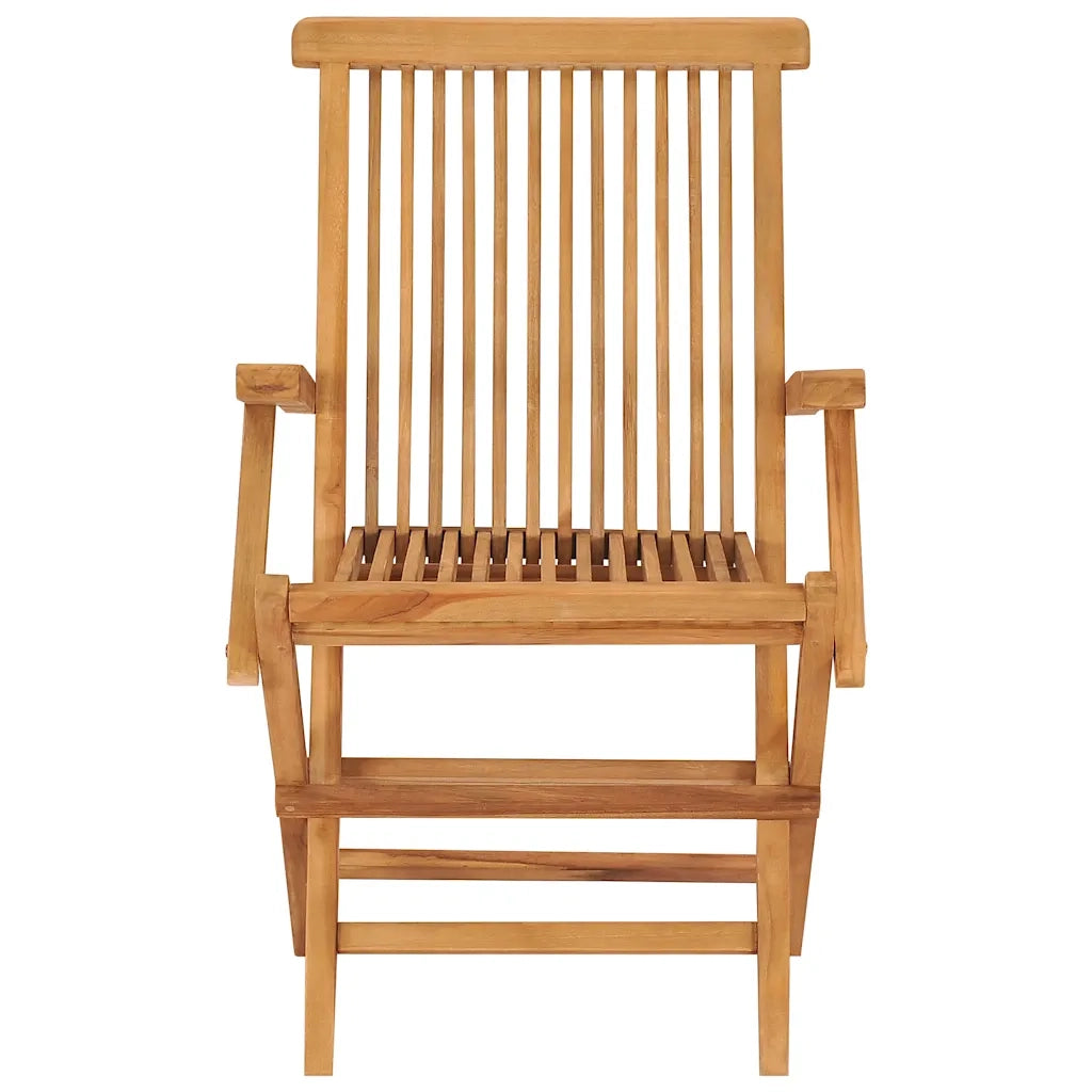 Set da Pranzo da Giardino 5 pz in Legno Massello di Teak 3059580