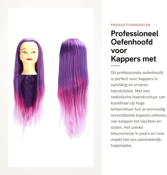 Capo da Sarta Professionale - Capo per Capelli Finte - Manichino per Vetrina Leggero - Adatto per Studenti - Facile da Utilizzare