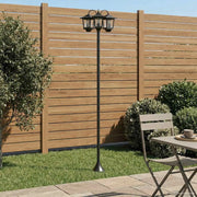 Lampione a 3 teste Nero 16 x 16 x 187 cm Alluminio e ABS 42042693