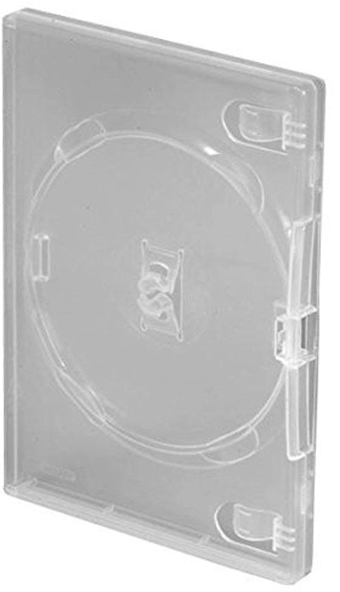 Etichetta per DVD 25 pezzi - Copri DVD trasparente - Base standard 14 mm - Materiale plastico resistente - Per dischi CD/Blu-ray - Protezione contro graffi