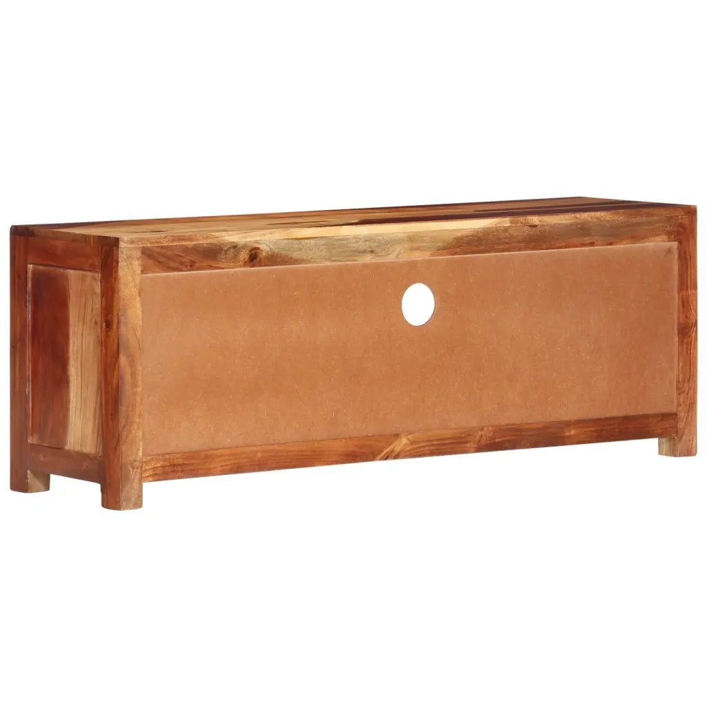 Mobile Porta TV 110x30x40 cm in Legno Massello di Acacia 339508