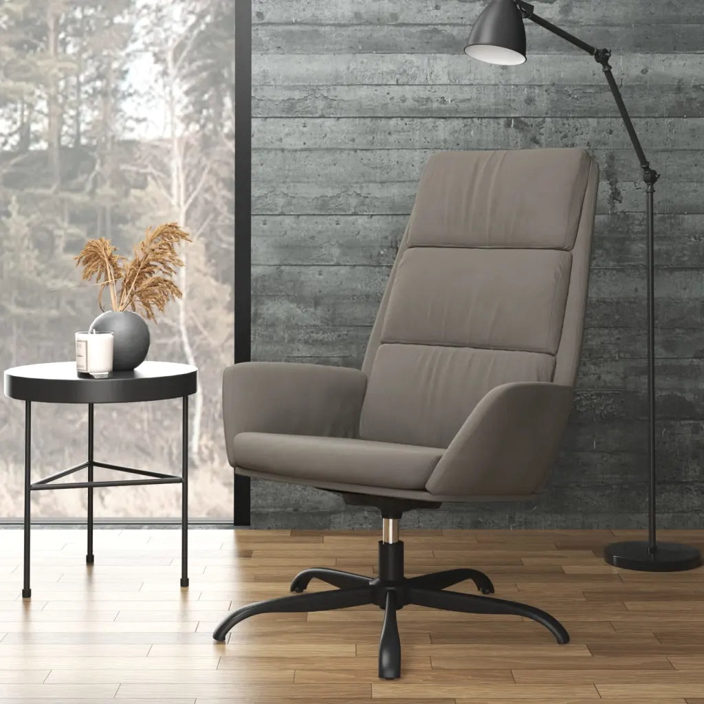 Poltrona Relax Grigio Chiaro in Velluto cod mxl 14452