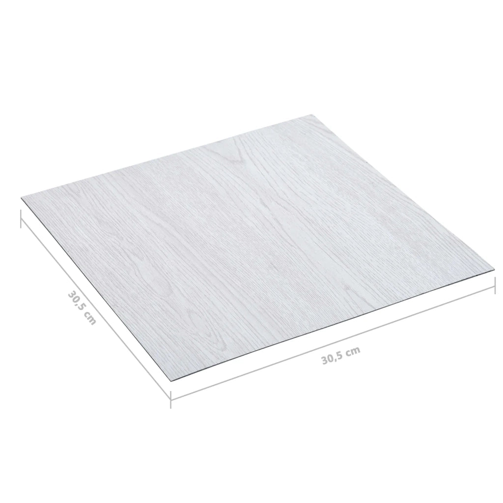 Tavole per Pavimenti 5,11 m² 55 pcs PVC Legno Bianco