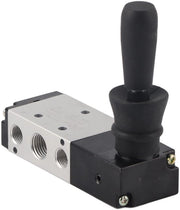 Valvola Pneumatica a 5 Porte - Manuale - Leggera - Compatta - Struttura in Alluminio Leggera - Alta Durezza - Valvola di Regolazione