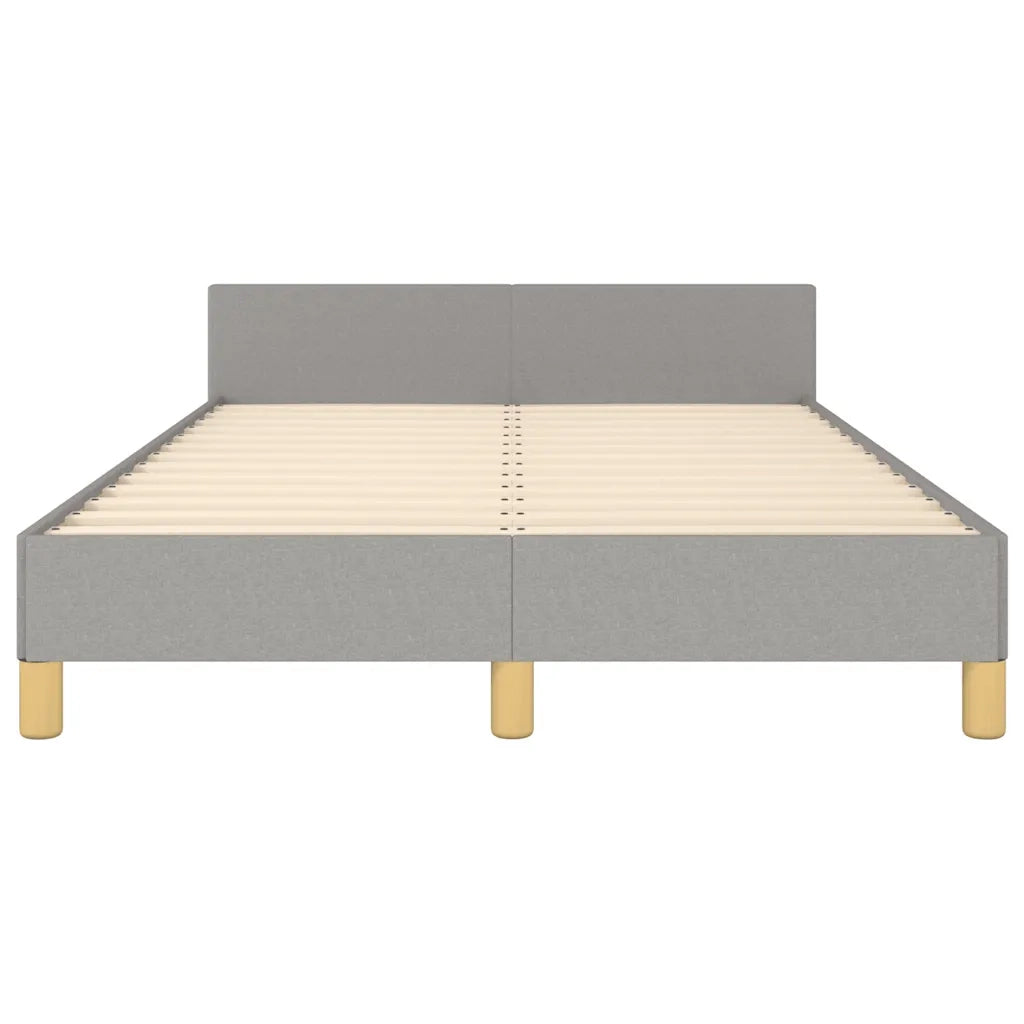 Letto matrimoniale | Letto per adulti | Giroletto senza Materasso Grigio Chiaro 120x200 cm Tessuto