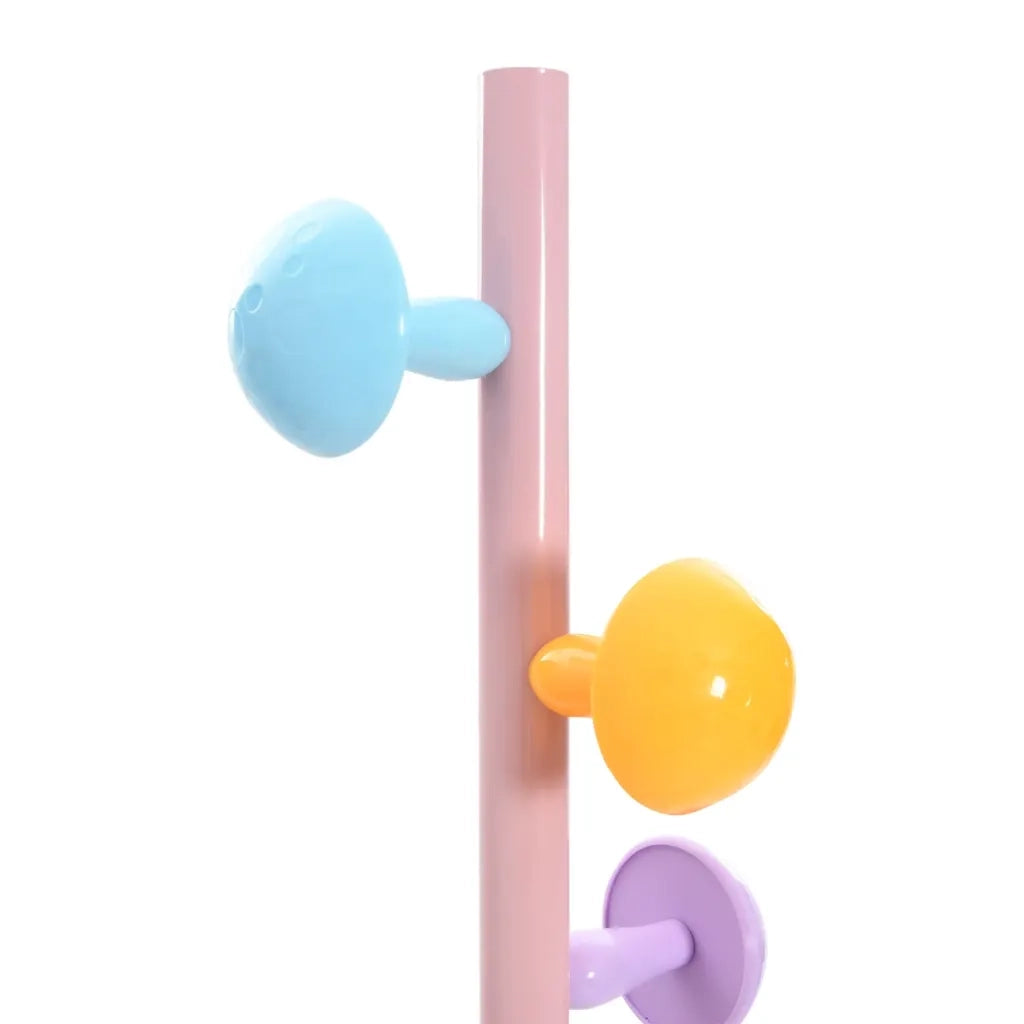 Appendiabiti Rosa 172 cm in Ferro Verniciato a Polvere