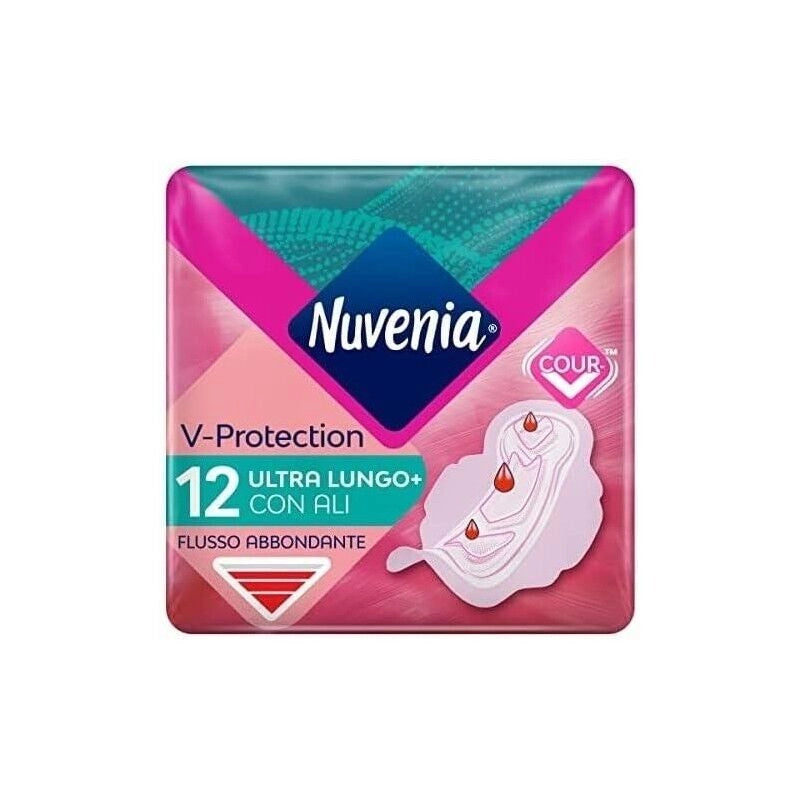 NUVENIA ULTRA SOTTILE ASSORBENTI SUPER LUNGHI CON ALI 12 ASSORBENTI