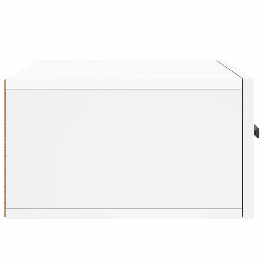 Comodino | Armadio da Notte | Mobiletto da notte a Muro Bianco 35x35x20 cm