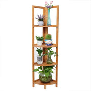 Organizzatore multifunzionale per bagno - 1 pezzo 27x27x120 cm - in bamboo - spazio risparmiante - per doccia - con ripiano e organizzatore - marrone