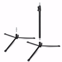 Stativo per luci a pavimento BL-K + colonna centrale estensibile 45-80 cm, cavalletto fotografico con spigot 5/8" e 1/4" 3/8", per foto e video
