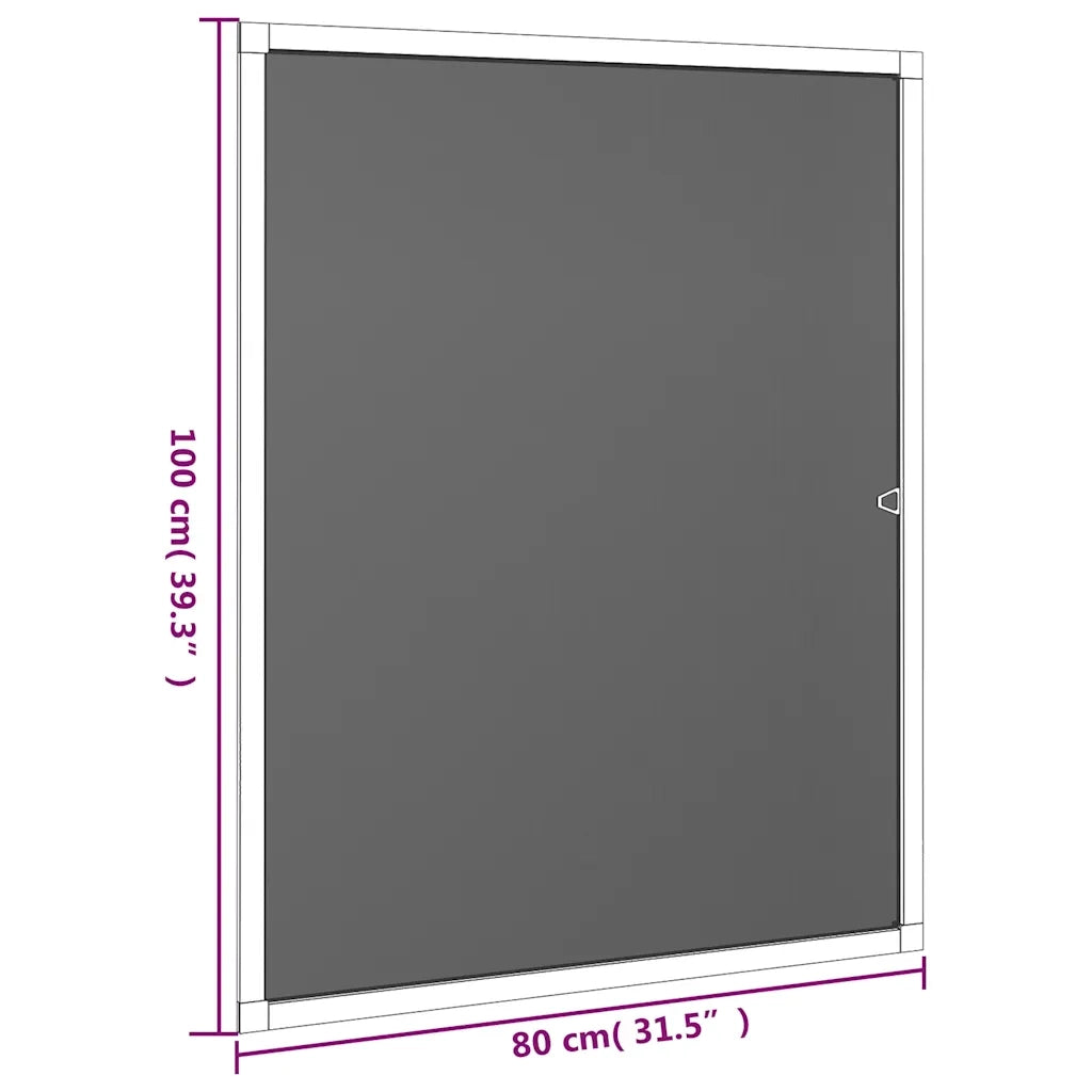 Zanzariera per Finestre Bianca 80x100 cm CFW3885586
