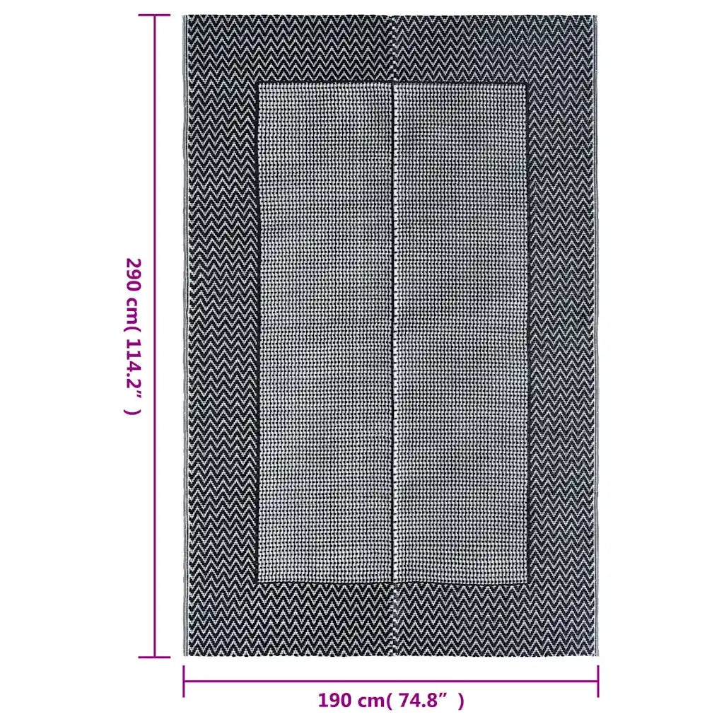 Tappeto da Esterni ARAKIL Grigio 190x290 cm in PP CFW7249729