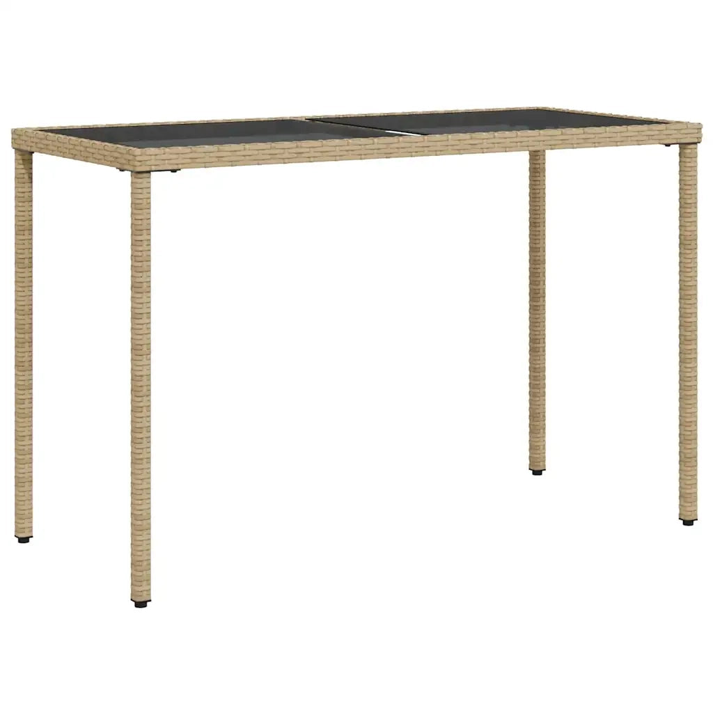 Set da Pranzo da Giardino 5 pz | Set Salotto da Giardino con Cuscini Beige in Polyrattan