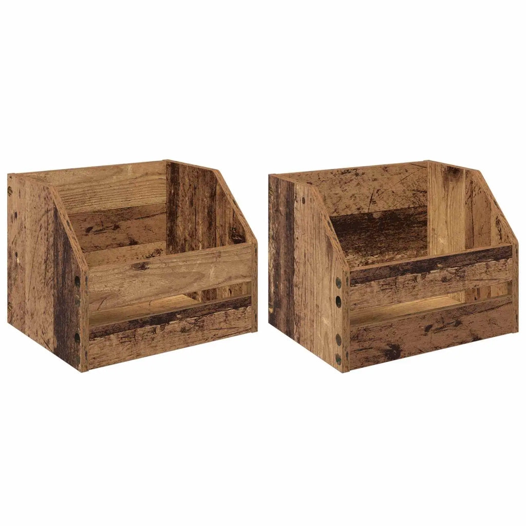 Scatola per album in vinile 2 pz Legno di quercia 8012823